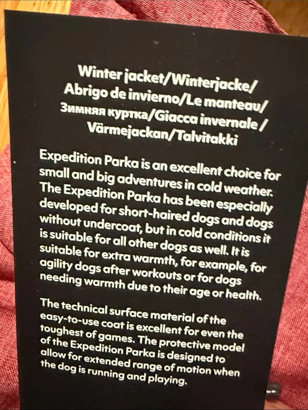Hurtta NWT 35XL/14XL Expedition Parka Crimson Red Waterproof Dog Coat Reflective
